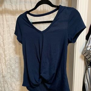 Flowy blue blouse